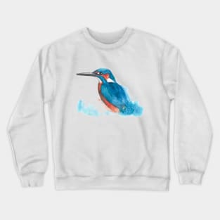 Kingfisher in Watercolour Crewneck Sweatshirt